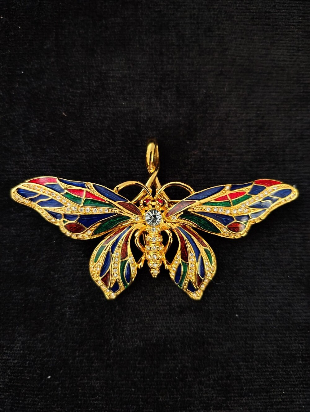 Camrose & Kross Butterfly Brooch/Pendant Inspired By Jackie Kennedy